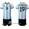 Conjunto (Camiseta+Pantalón Corto) Argentina Nicolas Otamendi 19 Primera Equipación Mundial 2022 - Niño